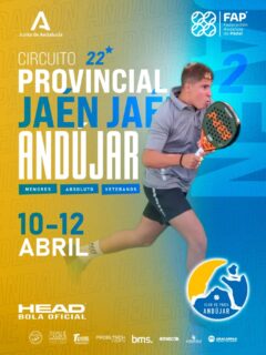 🔥🎾 ¡ANDÚJAR SE PREPARA PARA EL MEJOR PÁDEL! 🎾🔥
Del 10 al 12 de abril, llega a nuestra ciudad el
🏆 Circuito Provincial de Jaén 🏆
📍 En el Club de Pádel Andújar
💥 Categorías: Menores | Absoluto | Veteranos
Tres días de competición, emoción y el mejor ambiente de pádel 💪
¿Te lo vas a perder?
👀 Ven a disfrutar de grandes partidos, apoyar a los jugadores y vivir el pádel al máximo nivel en casa.
💙 Evento organizado por la Federación Andaluza de Pádel
🎾 Bola oficial HEAD
📅 10-11-12 ABRIL
📍 Andújar
👉 ¡Guarda la fecha y compártelo con tu pareja de juego!
#Padel #Andujar #Jaen #PadelAndaluz #CircuitoProvincial PadelEspaña ClubDePadel Deporte PadelLife FederacionAndaluza HEADPadel
