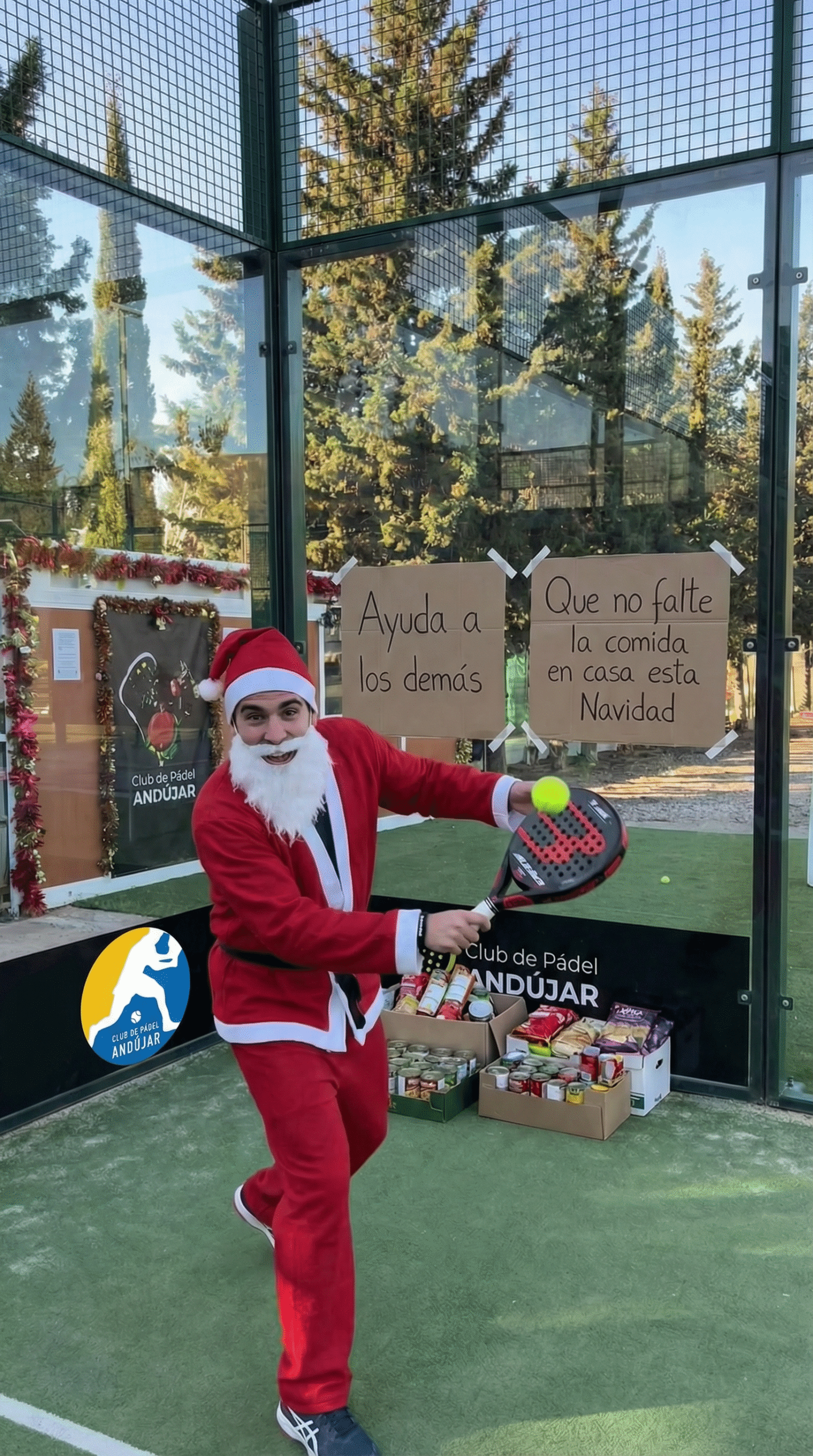 🎄 RECOGIDA DE ALIMENTOS – CLUB DE PÁDEL ANDÚJAR 🎄“Que no falte la comida en casa esta Navidad”