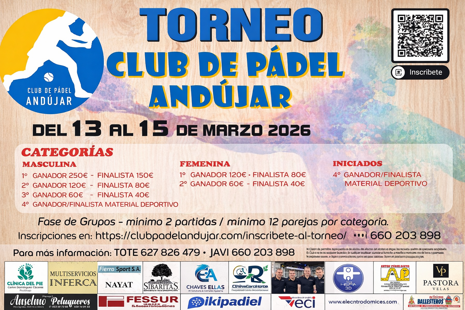 ¡🎾🔥 SE VIENE TORNEAZO EN ANDÚJAR 🔥🎾